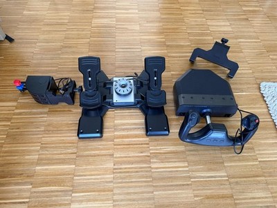 Saitek Pro Flight Flugsimulator Komplettset   Yoke, Pedale, Throttle Quadrant
