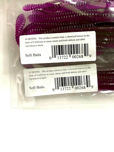 2 PACKS Jed Welsh Slider 4" Ribbed Paddle Tail Worm Grape Jelly 10 Count Package - Picture 10 of 11