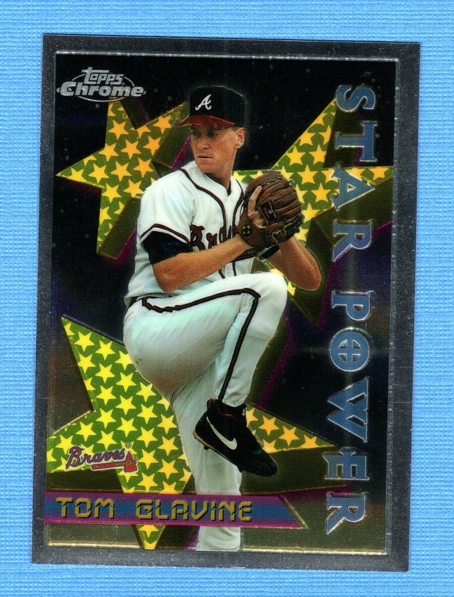 1996 Topps Chrome #8 Tom Glavine Star Power Braves