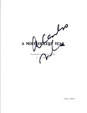 Alessandro Nivola Signed Autographed A MOST VIOLENT YEAR Movie Script COA VD