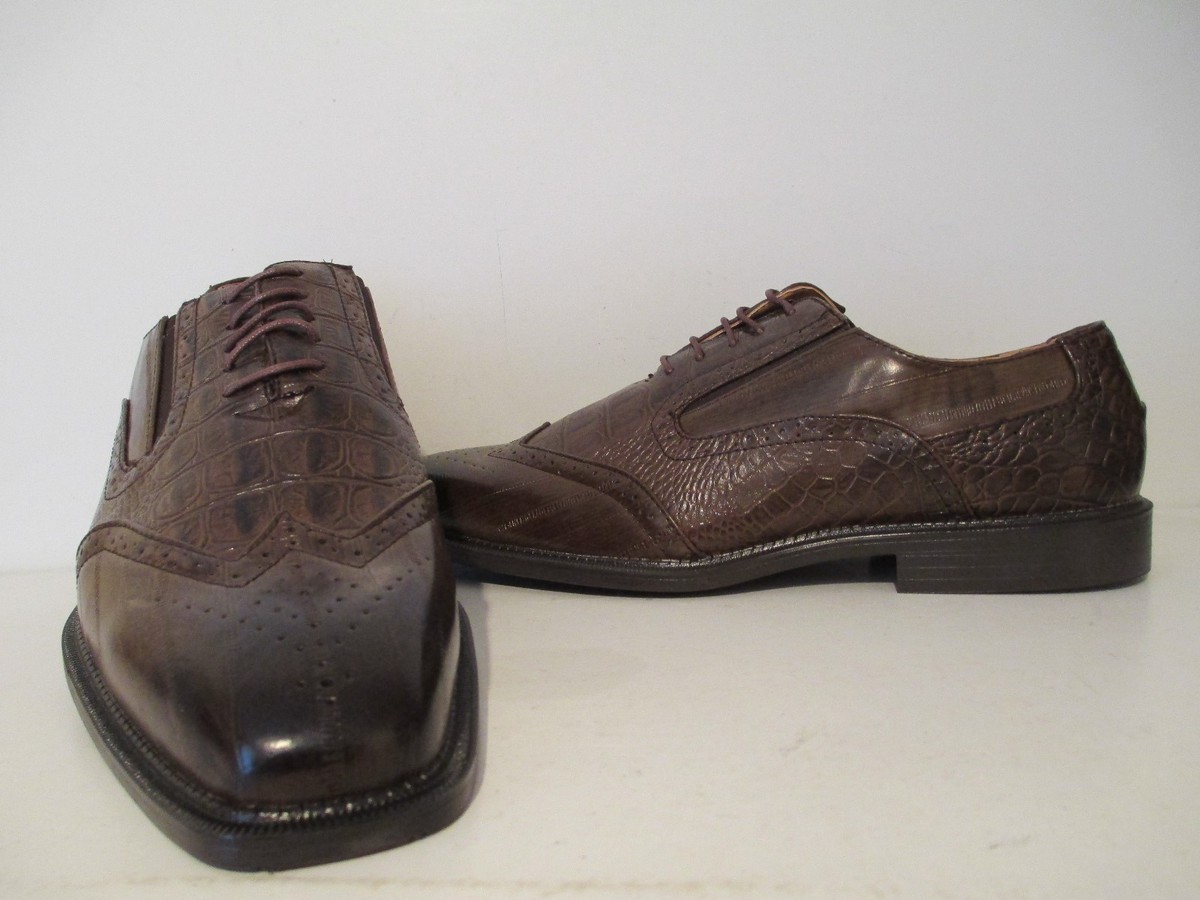 Antonio Cerrelli Black Oxford Dress Shoes Mens Size 13 Lace Up Faux Leather Antonio Cerrelli Cap Toe Dress Shoes 7068 | Men main image 3