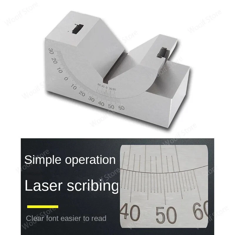 0.01 Accuracy Precision Gauge Fine Adjustment Angle V-Block Milling Block Gauge - Image 3 of 4