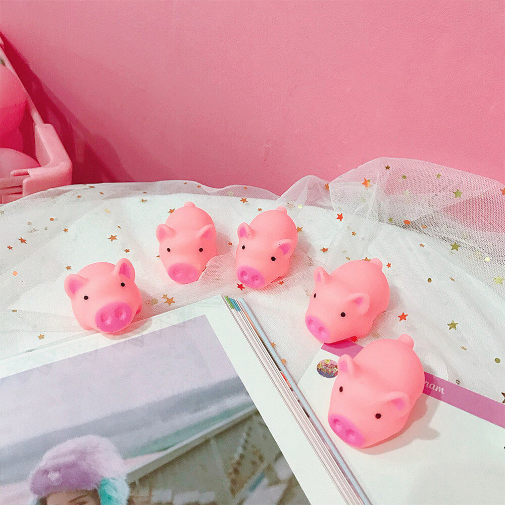 12 Pcs Giocattolo Maialino Di Gomma Mini Animale Bambino Che Fa Primi...