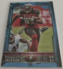 2015 Topps Chrome Football Vincent Jackson Tampa Bay Buccaneers Blue Wave #98