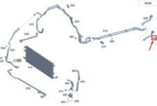 NEW MB GLE W167 BATTERY COOLING SYSTEM FEED COOLANT HOSE A1675013600