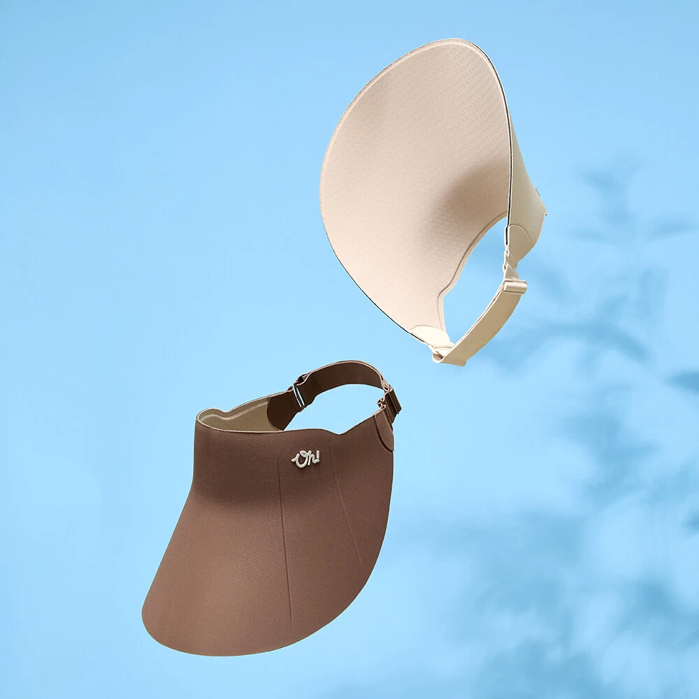 Ohsunny Sun Protection Visor Cap Anti-UV UPF 50+ Wide Brim Sun Hat for Men Women