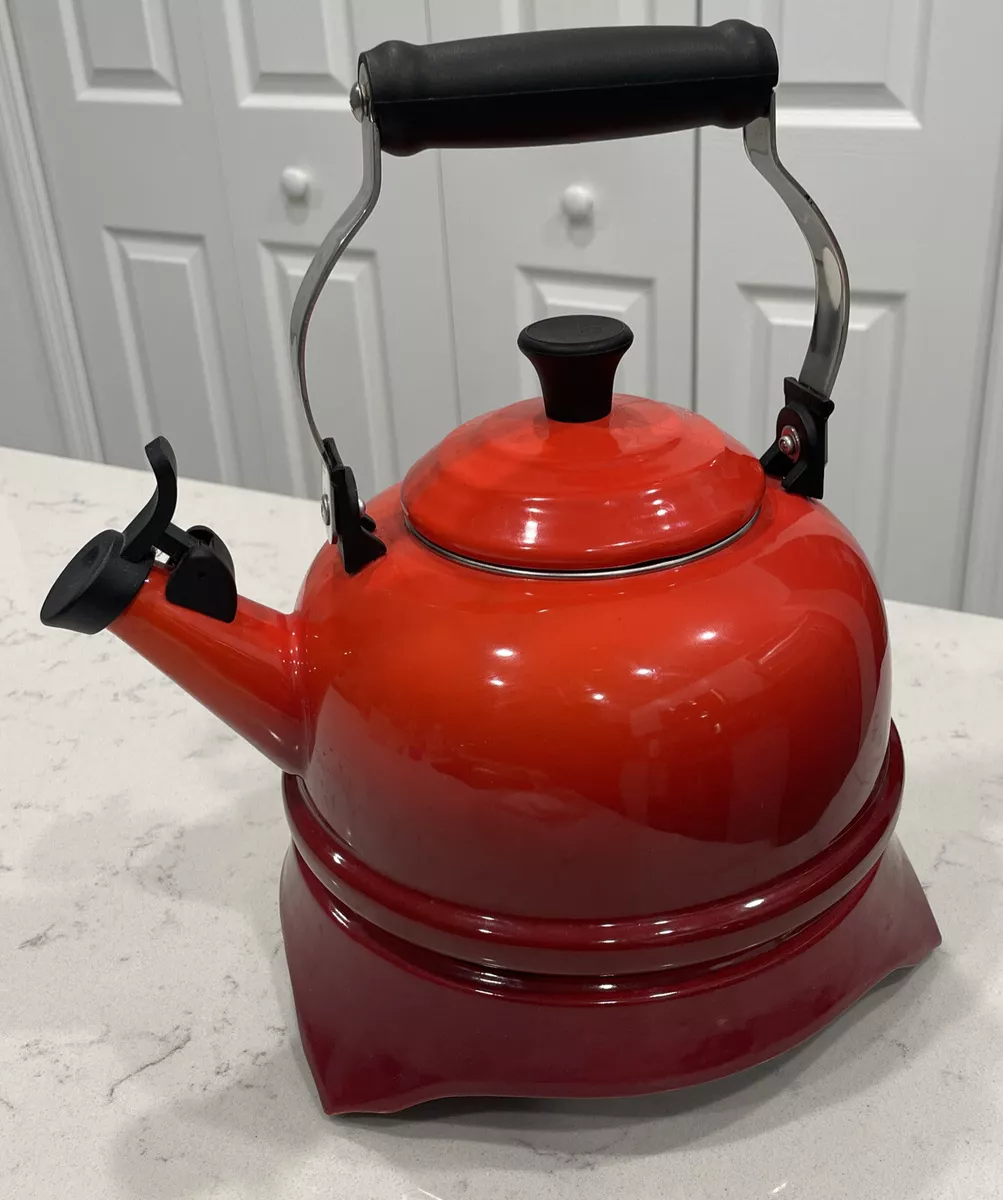 Le Creuset Classic 1.7-Qt. Cerise Red Whistling Stovetop Tea