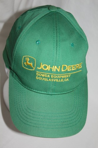 JOHN DEERE Dowda Equipment Douglasville GA Georgia hat cap snapback green local