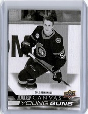2022-23 UD Series 2 Canvas Young Guns Black & White #C217 Cole Reinhardt