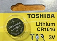 CR 1616 TOSHIBA LITHIUM BATTERIES 1 piece 3V watch New Authorized USA Seller