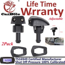 2Pack Window Windshield Wiper Washer Nozzle Water Spray Jet Sprinkler Universal