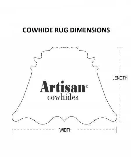 Gold Acid Washed On Black Dyed Cowhide - (XL7'5"x6'5" Ft) - Premium Cowhide - Image 4 of 4