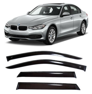 For Bmw 3 F30 F35 Sd 12 18 Window Visors Side Sun Rain Guard Vent Deflectors Ebay