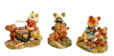 Cat & Mouse Figurines 3 Artmark Figures Scenes Vintage
