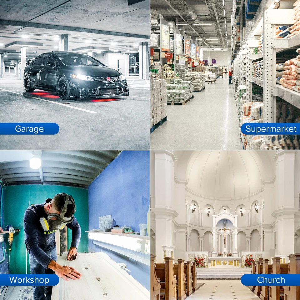 SANSI LED Light Bulb 10,000LM 5000K 650W Equiv. Garage Warehouse Safe Daylight - Image 2 of 4