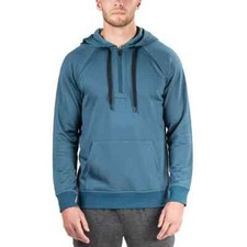 Mens  Natori 98 Sathya 1/4 Zip Stargazer Blue Hooded Sweatshirt Size Medium NWT