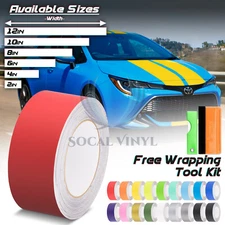 Matte Color Racing Stripes Vinyl Wrap Decal For Toyota Corolla Stripe 25FT /50FT