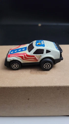 Tonka Power Puncher Clutch Poppers Stars Stripes Friction Toy Car Vintage 1982