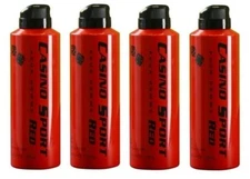 Casino Sport Red by Casino Parfums Body Spray 6 oz for Men NEW IN CAN PACK OF 4*