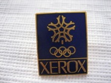 Vintage Collectible XEROX Advertising Olympic Pin Snowflake Calgary 1988 - P40