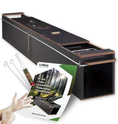 LOREK JAGDBEDARF echte Marderfalle (Länge = 140cm) Lebendfalle Kastenfalle Falle Tierfalle