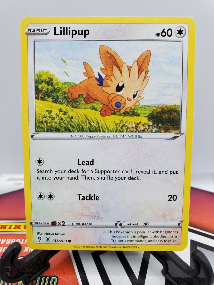 2021 Pokemon TCG Evolving Skies Series Lillipup Card | eBay