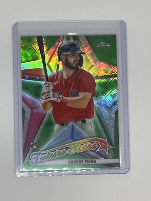 2022 Topps Chrome Logofractor Connor Wong #FS-10 Green Future Stars RC 69/99