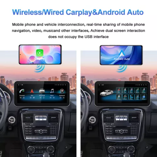 12.3" Android 13 Display Apple CarPlay Radio for 2013 Mercedes Benz G class W463 - Picture 2 of 6