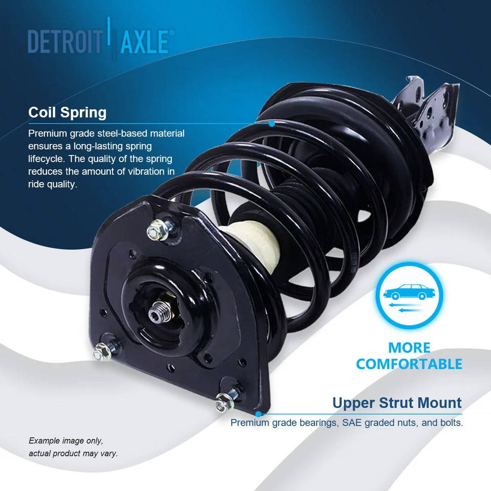 Front Struts w/Coil Spring Sway Bars for LeSabre Park Avenue Bonneville 98 LSS - Image 3 of 4