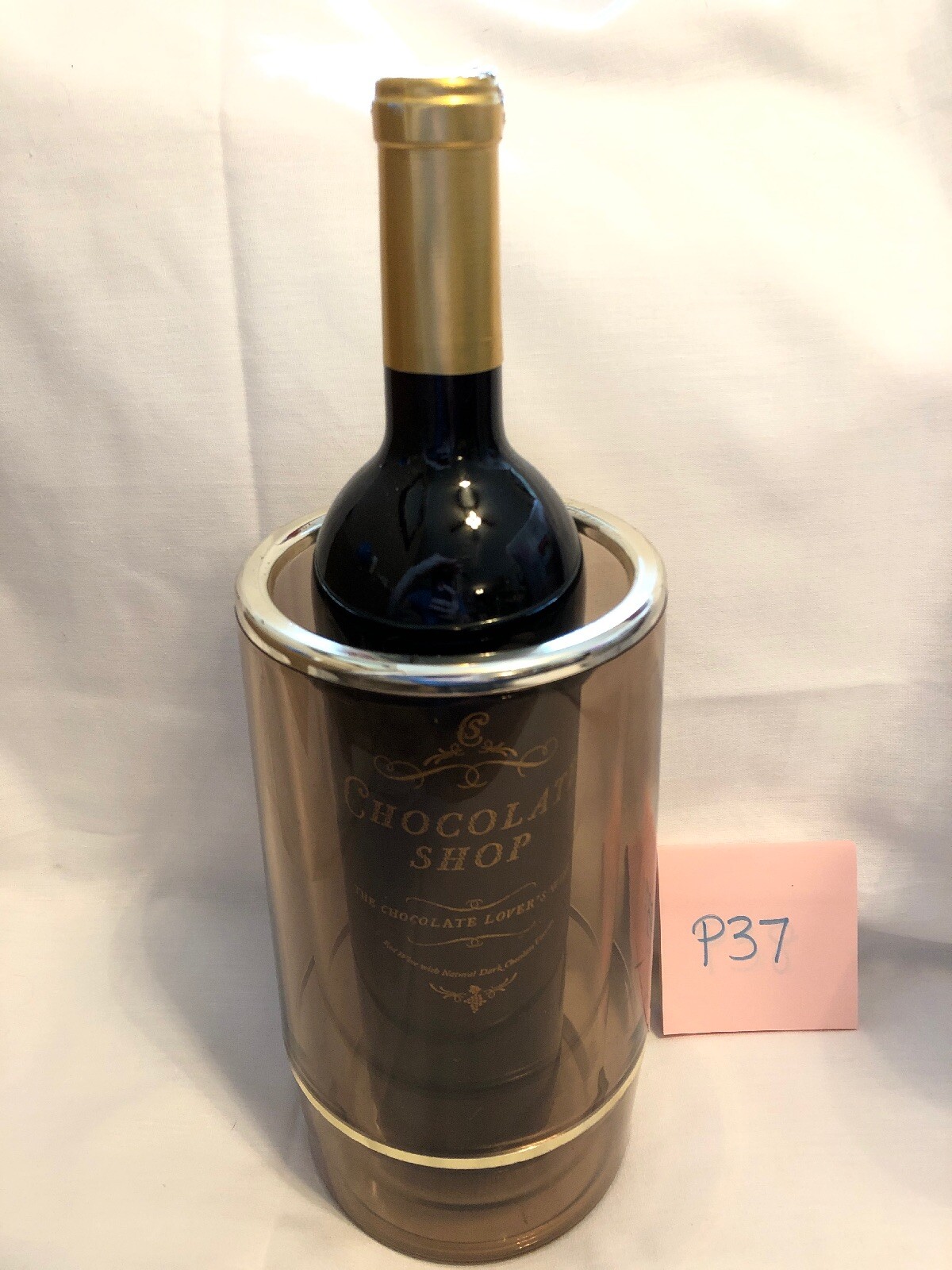 Vintage Spong Vinicool Acrylic Stay Cool No Ice Wine Cooler Made in