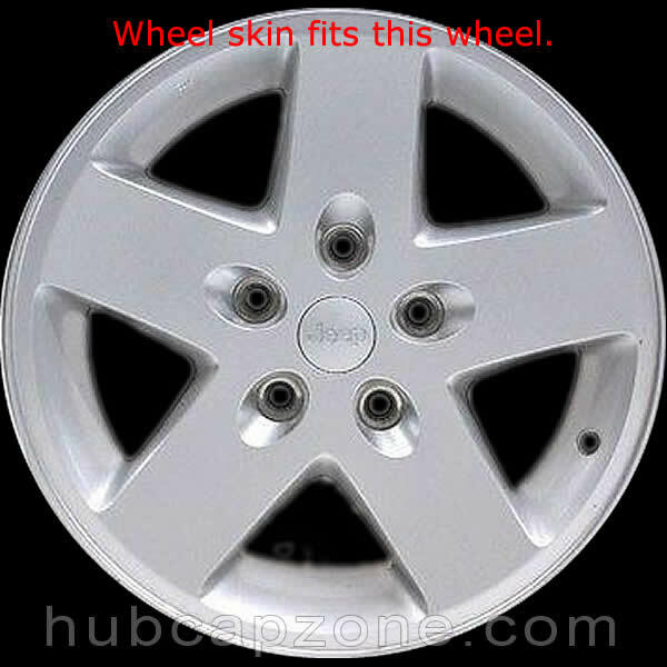 Black Jeep Wrangler JK Wheel Skins Hubcaps 20072018 Jeep Cherokee