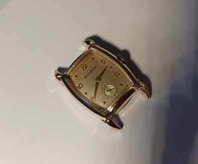 BULOVA 1954 Ambassador B Manual Wind 17 Jewel 10BT 10K Yellow RGP