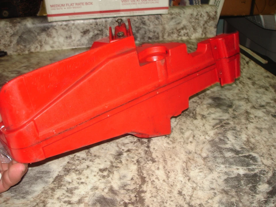 Solo 644 mango del acelerador tanque de gasolina motosierra pieza solo contenedor 470 #1  Foto 3 de 3