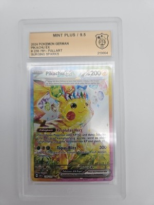 Pokémon Stürmische Funken Pikachu Ex 238 GSG 9.5