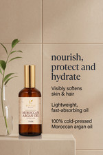 100 Pure Moroccan Argan Oil 50ml Cold Pressed Hair Growth, Shine Skin Rep