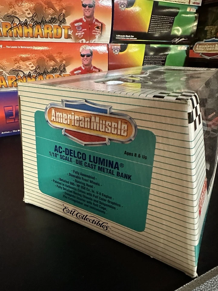 Ken Schrader 1995 AC-DELCO Nascar 1/18 Diecast American Muscle ERTL #52 Lumina  - Image 3 of 3