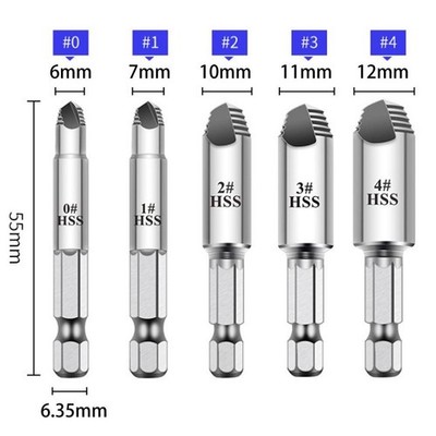 1PC Broken Screw Extractor Remover Set Easy Out Damaged Stripped Drill Bits Bolt