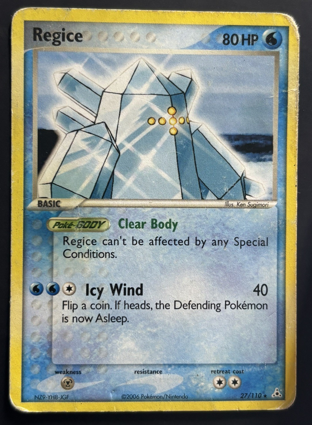 Regice 27/110 Holon Phantoms Regular Pokémon TCG 2006 DMG