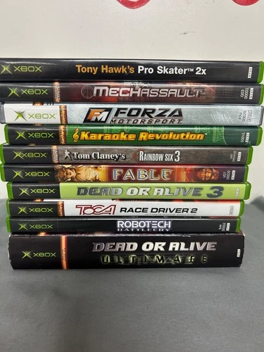 Pre-owned Lot of 10 XBOX Games, Tony Hawks Pro Skater 2x, Forza Motorsport