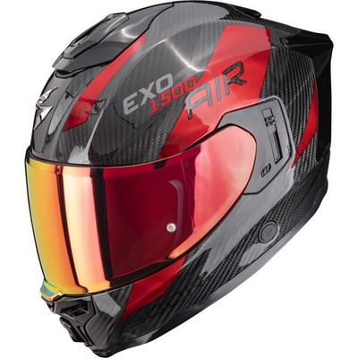 Scorpion - Motorrad Helm XS - EXO-1500 Carbon Air Platted schwarz-rot