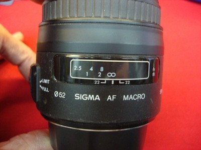 SIGMA AF MACRO 50 MM 1:28 - USED WITH CANON REBEL CAMERA - USED BUT NICE