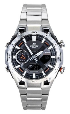 Casio Edifice Black Dial Solar Black Dial Sports 100M Men's Watch ECB-2300D-1A