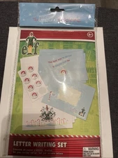 The Christmas Shoppe Elf Letter Writing Set Stationary NWT Stickers Envelopes