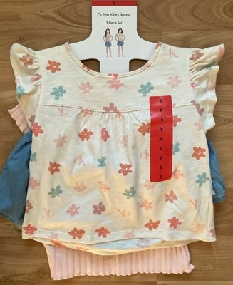 Calvin Klein Jeans Kids' /Girl 3-Piece Set Multi Size 6