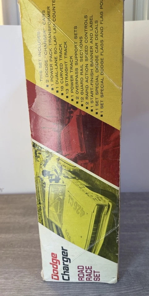 DODGE CHARGER ROAD RACE SET BY ELDON "USED" *Missing Cars* Incomplete Slot Car - Image 4 of 4