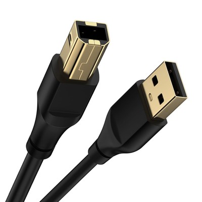 USB Printer Cable 6FT Type A Male to B High Speed Scanner Printer... 