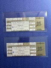 🎸 2-Rare billets de concert Duran Duran originaux vintage jamais utilisés 7-8-1987