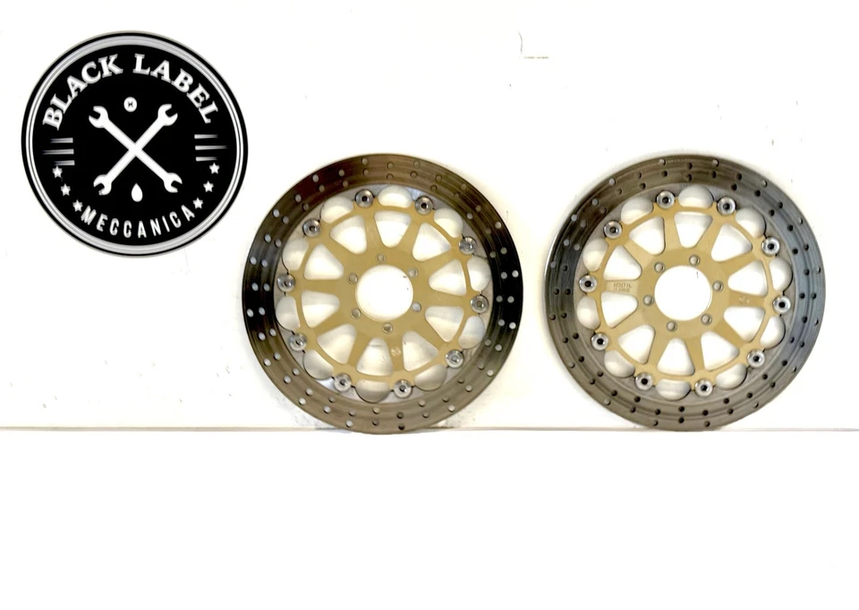 Genuine Ducati OEM 748 996 998 M900 Steel Carrier 320mm Brembo Front Brake Discs - Image 3 of 4