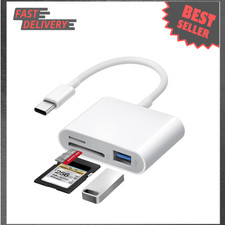 SD Card Reader for iPhone USB C, High Speed Memory Card Adapter for iPad MacBook