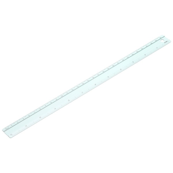 FüR Metal Ruler 12 Zoll/30Cm, Aluminium Lineal Mit Doppelskala, GrüN-image